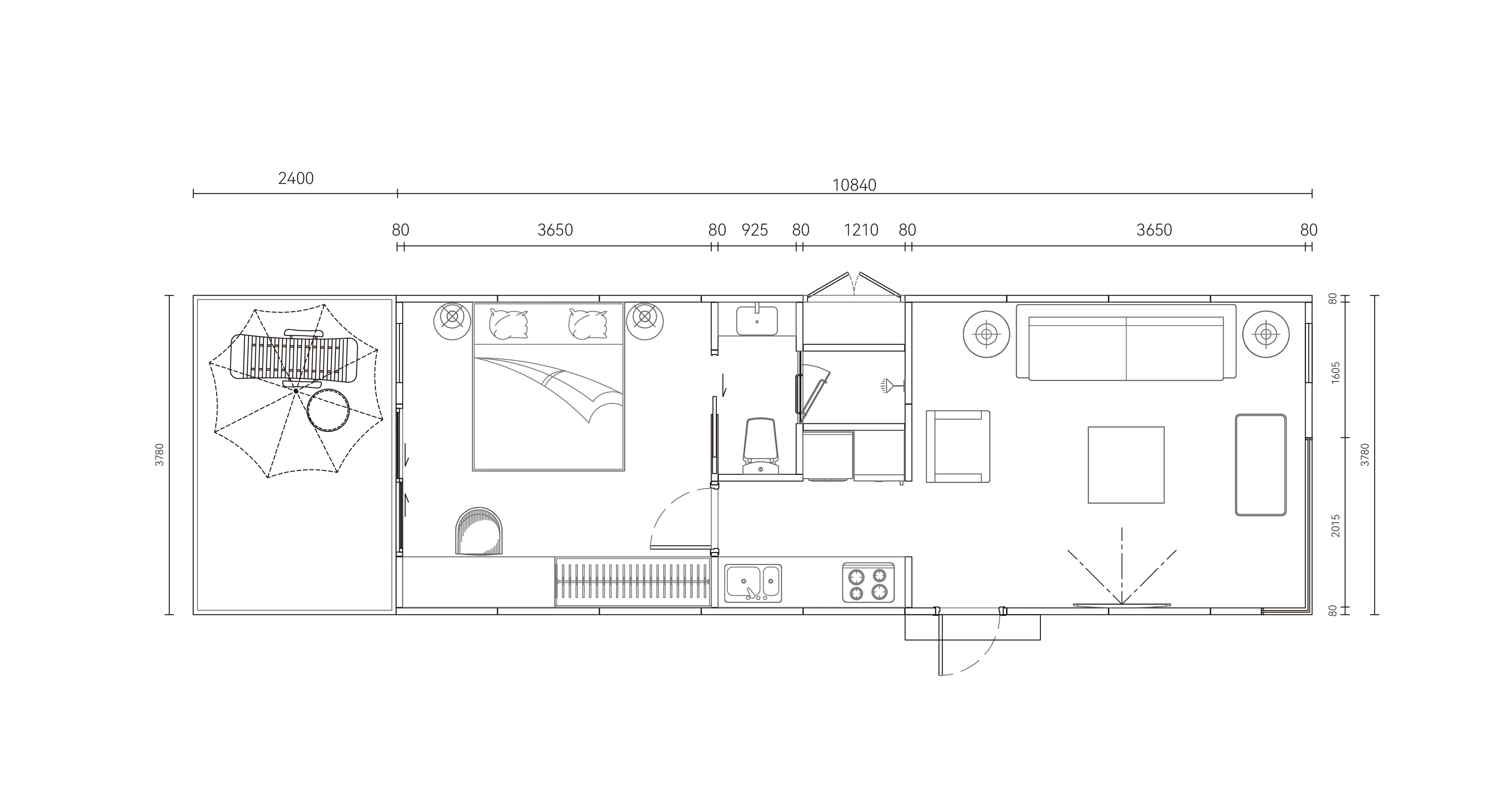 Floor plan of VISION AGILIS Homes HAMPTON-440 